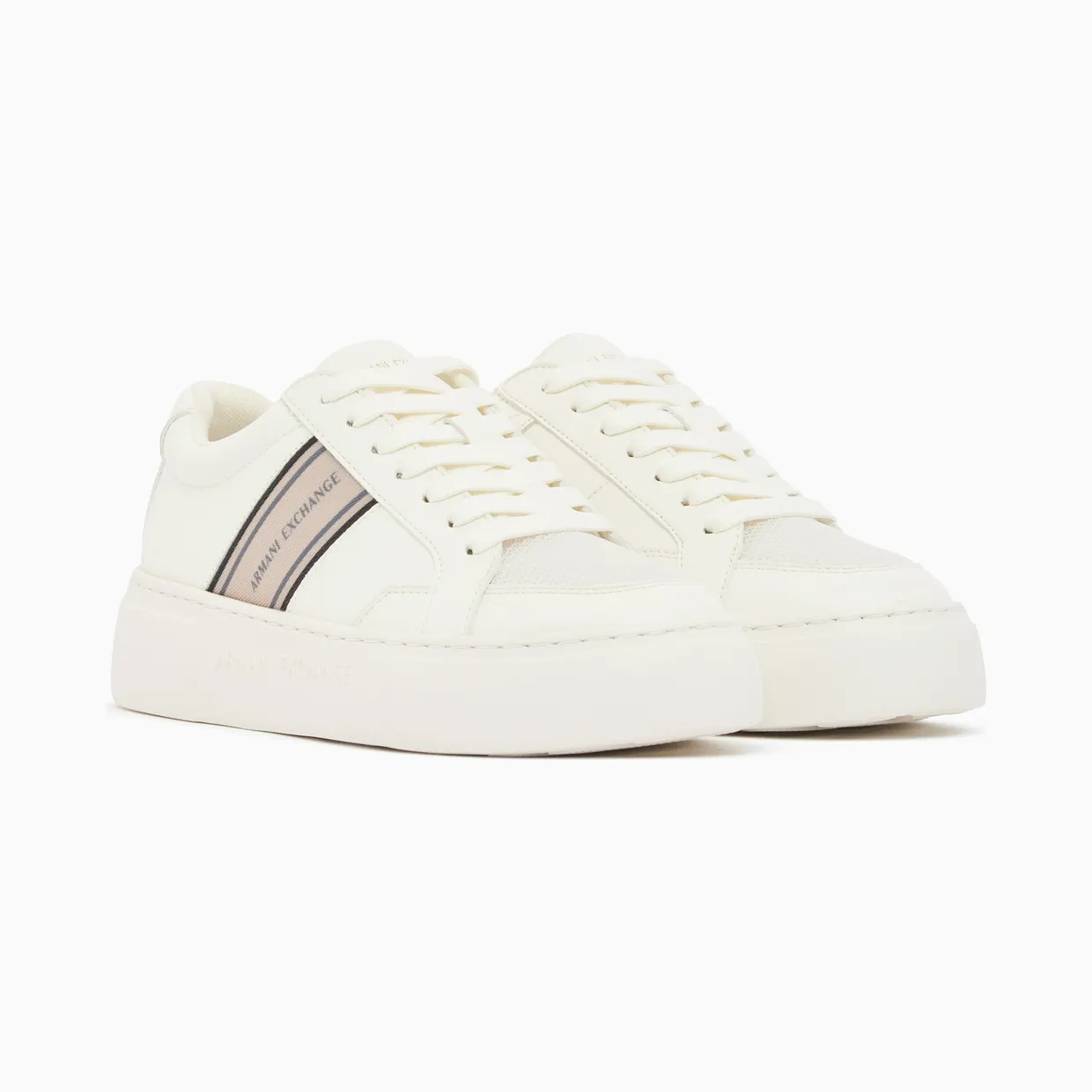 Armani Low Cut Sneakers With Mesh And Mini-Tumbled Finish (XW003066-AF27076-U0011) (2)