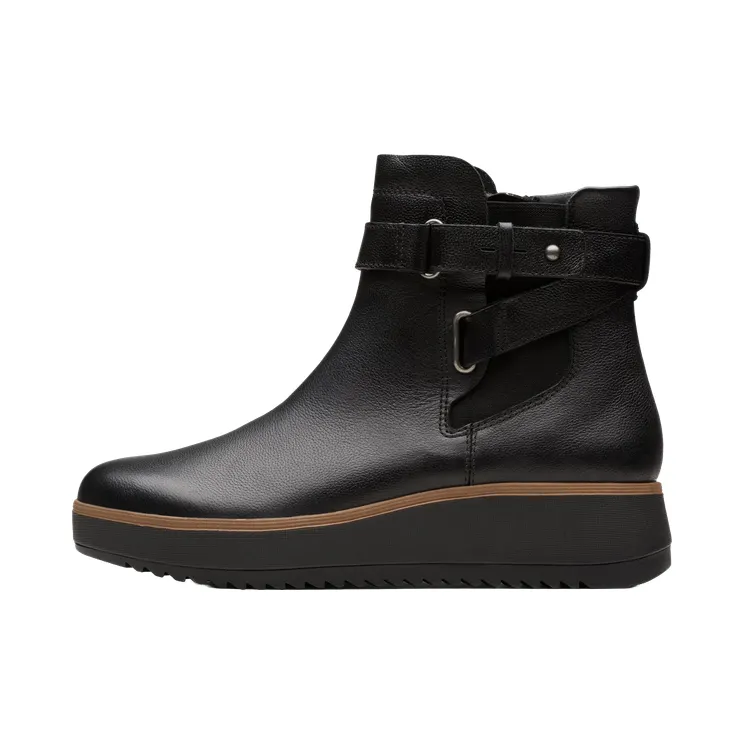 Clarks Zylah Faye “Black Leather” (26180102)