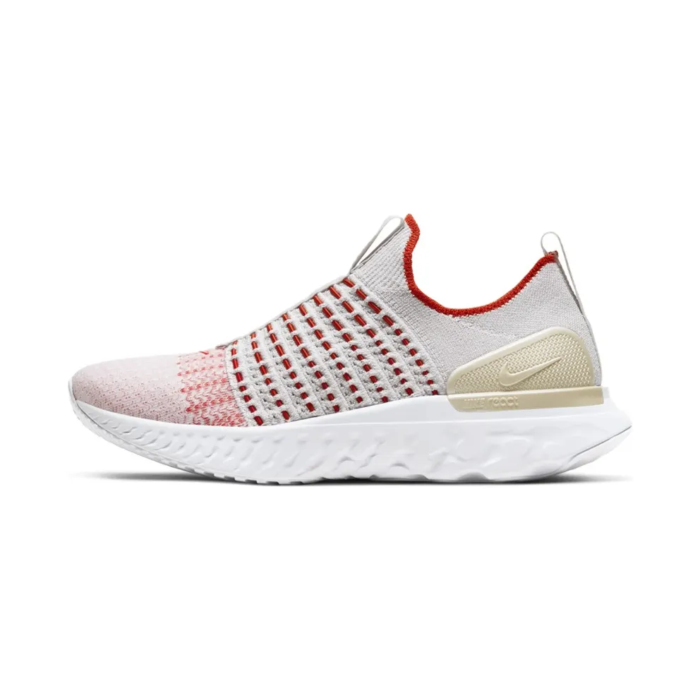 Nike React Phantom Run Flyknit 2 Vast Grey Fire Pink Team Orange (W) Vast Grey/Team Orange-Metallic Cashmere (CJ0280-003)