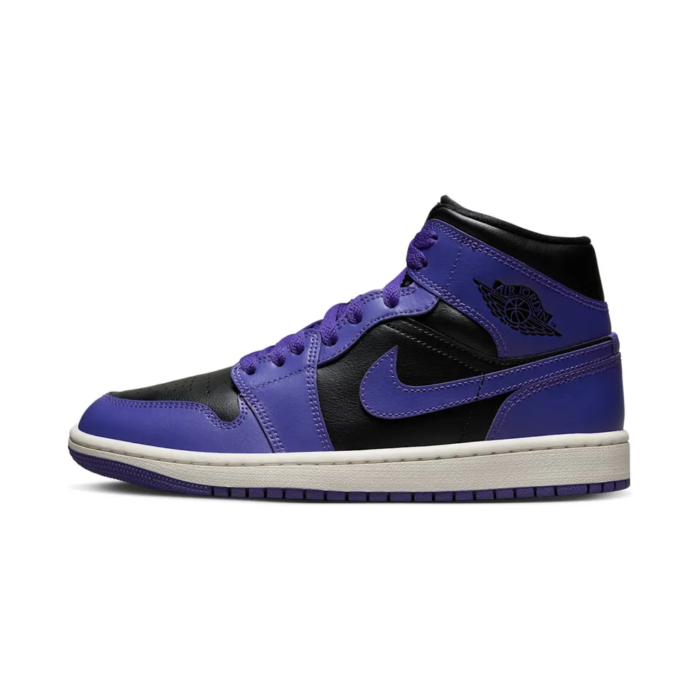 Jordan 1 MID “Black/Purple” (BQ6472-051)