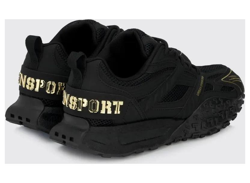Plein Sport Urban Sprinter Mesh and Rubber Sneakers Black 1 (SAFSUSC0933STE003N0293) (2)