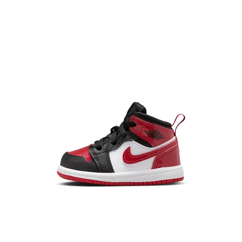 Jordan 1 Mid SE Patent Bred Toe (HV4729-006)