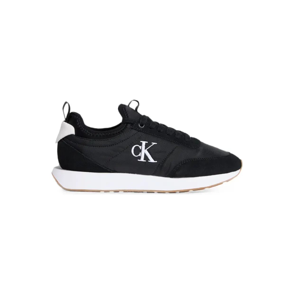 Calvin Klein Low-top met logoprint en vlakken “Black” (YW0YW020600GM)