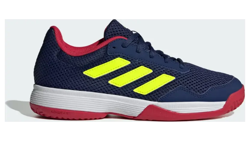 adidas Gamespec Tennis Shoes Kids “Dark Blue / Lucid Lemon / Cloud White” (JI4322)