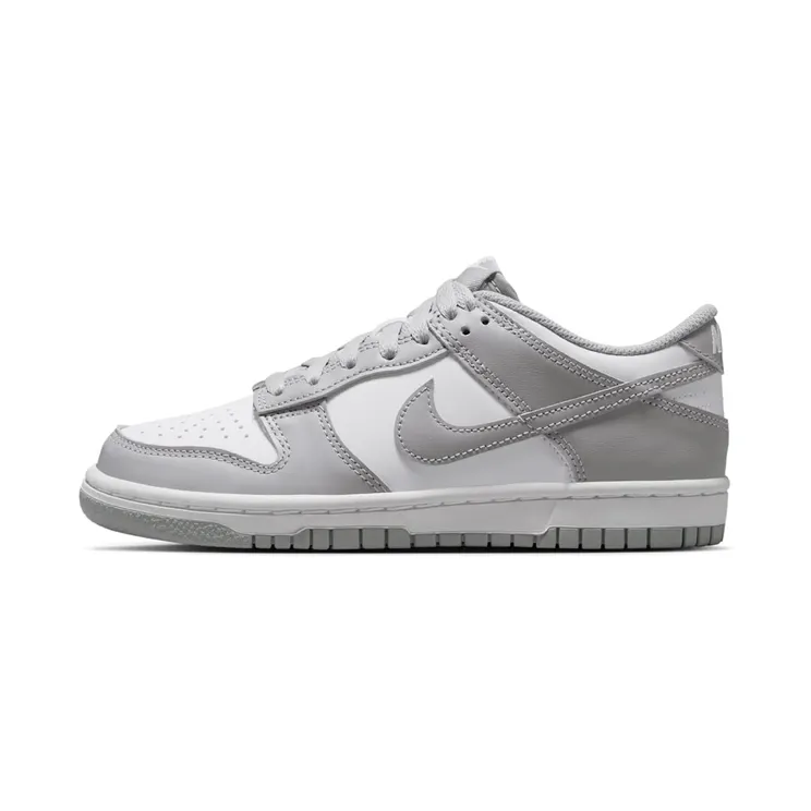 Nike Dunk Low GS “White / Light Smoke Grey” (FB9109-123)