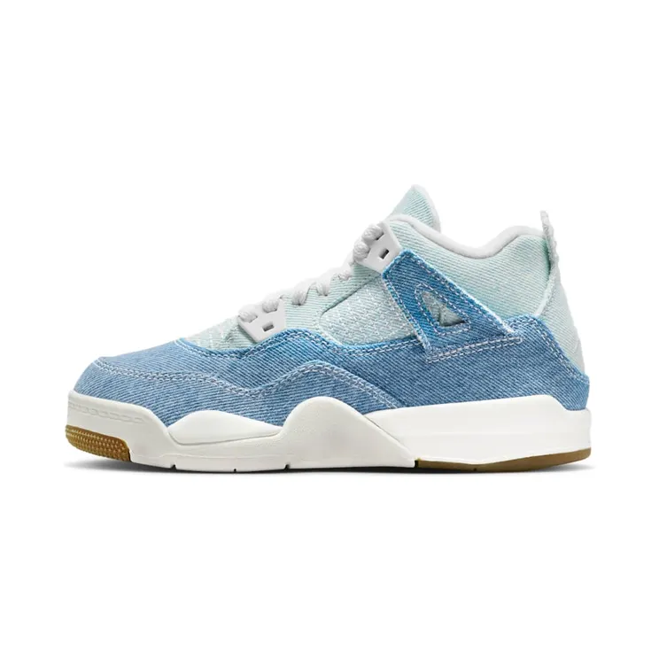 Air Jordan 4 PS Denim “Sail / Metallic Gold / Gum Light Brown / Worn Blue” (IB6715-100)