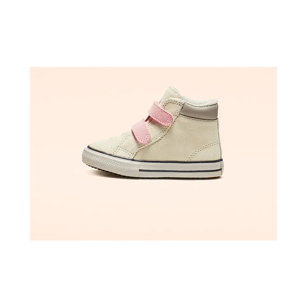 Converse Chuck Taylor All Star Hook and Loop PC Boot High Top Natural Ivory/coastal Pink (765166C)