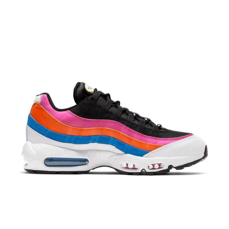 Nike Air Max 95 Essential Multi White/Black-Magma Orange-Active Fuchsia (CW6990-100)