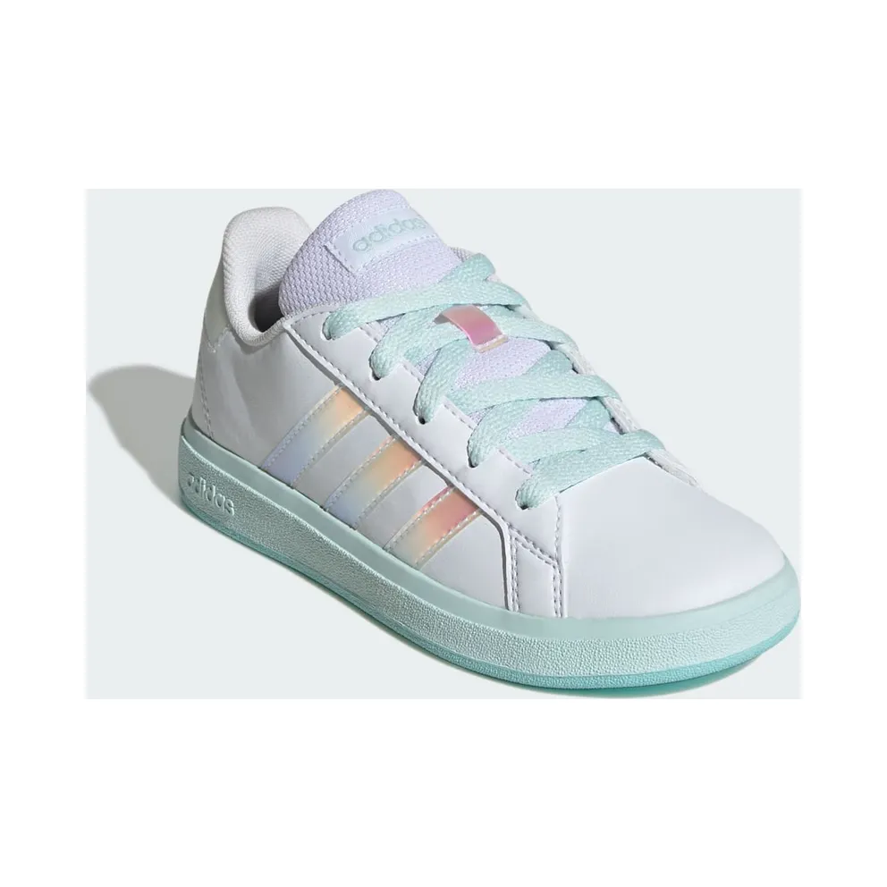 Adidas Grand Court 2.0 GS “Ftwr White / Flash Aqua” (JR6097)