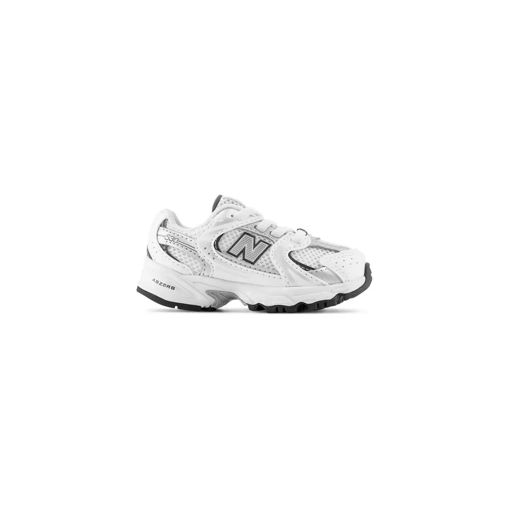 NEW BALANCE 530 BUNGEE LACE “NB WHITE / NATURAL INDIGO / Silver Metallic” (IZ530SB1)
