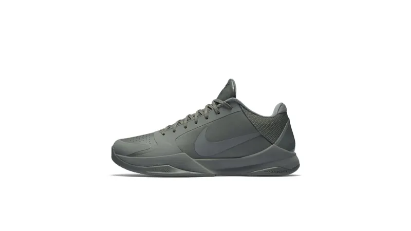 Nike Kobe 5 Black Mamba Collection Fade to Black Tumbled Grey/Tumbled Grey (869454-006)
