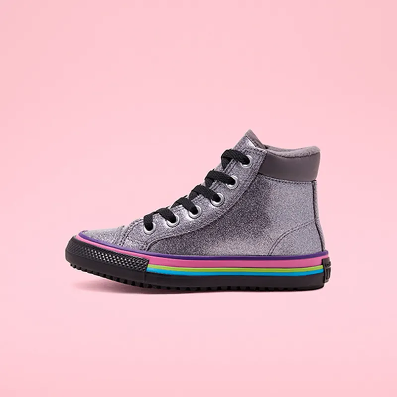 Converse Big Coated Glitter Multistripe Chuck Taylor All Star PC High Top Boot (668481C)