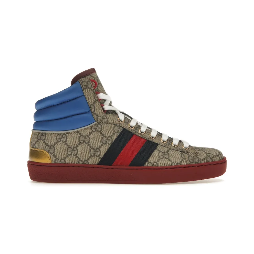 Gucci Ace GG High Top Beige Ebony