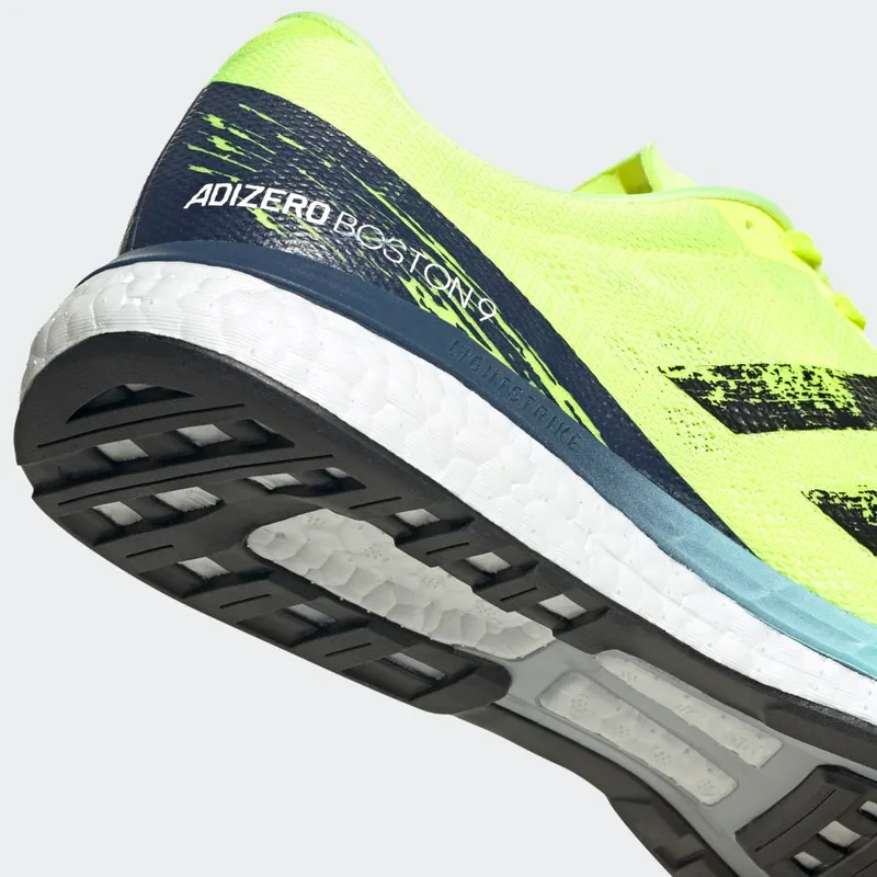 Adidas Adizero Boston 9 ‘Solar Yellow’ Solar Yellow/Core Black/Clear Aqua (H68740)
