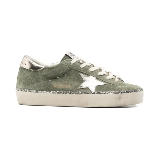 Golden Goose Hi Star aus Wildleder “Green” (GWF00118F008126)
