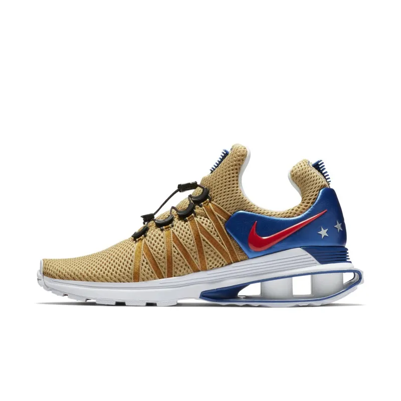 Nike Shox Gravity World Cup (2018) Metallic Gold/White-Gym Blue-Speed Red (AR1999-700)