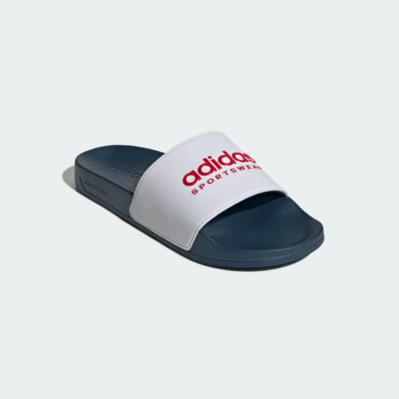 Adidas adilette Shower Slides Cloud White / Better Scarlet / Team Navy Blue 2 (II0017)
