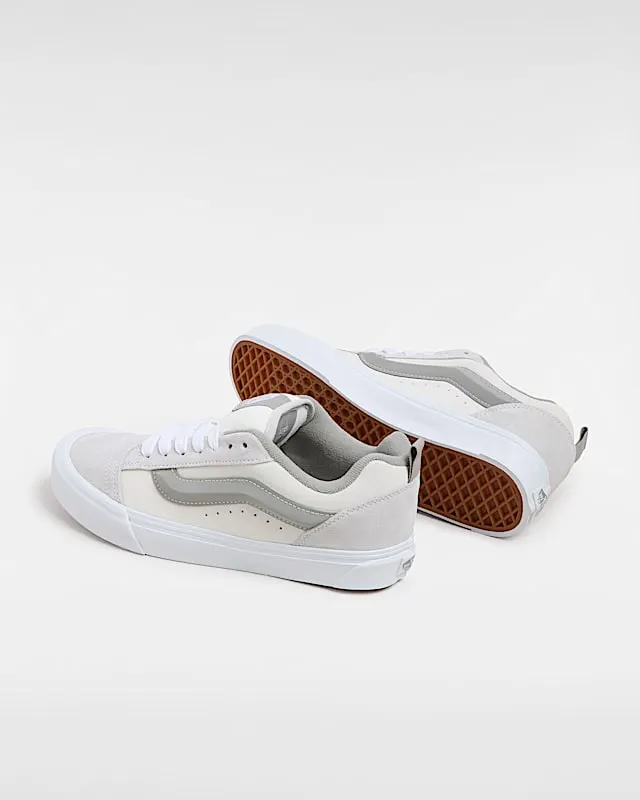 Vans Knu Skool Skate Shoes “Tri-Tone Block Light Grey / White” (VN000D22BH7)