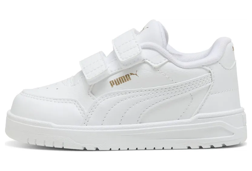 Puma Shuffle Downtown “Puma White / Puma White / Puma Gold” (403741_01)