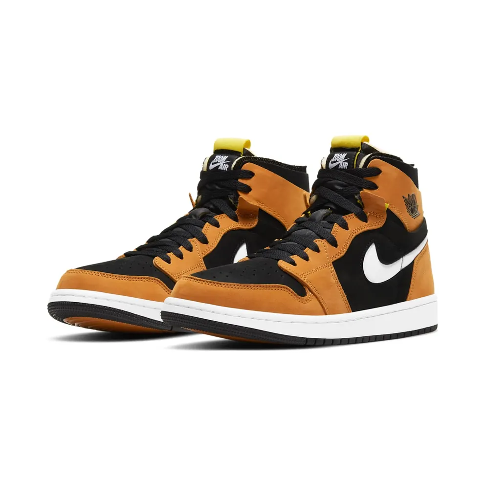 Jordan 1 High Zoom Air CMFT Black Monarch Black/White-Monarch-Opti Yellow (CT0978-002)