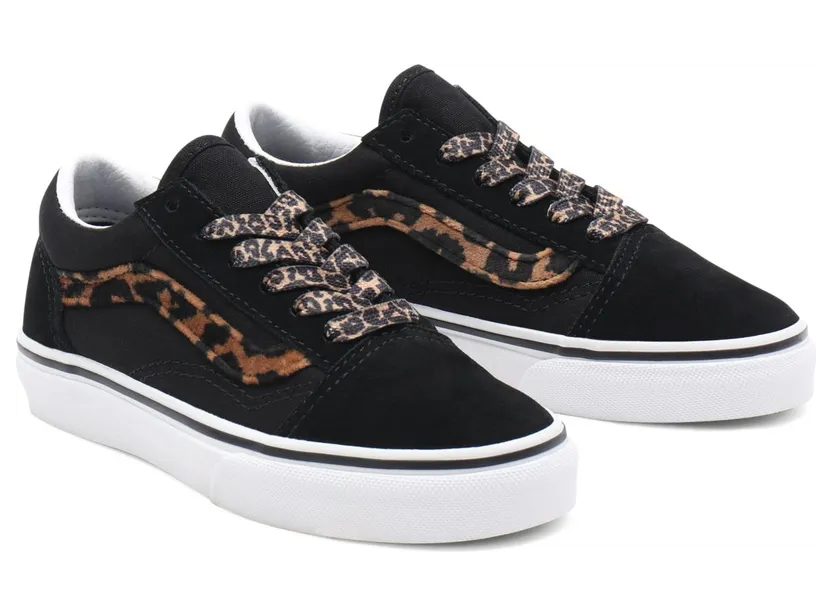 VANS Leopard Fur Old Skool Kinderschoenen Zwart (VN000W9TNUO)