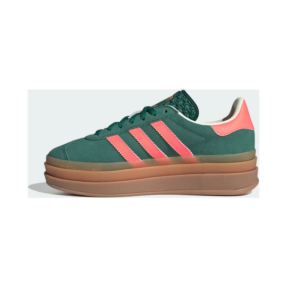 Adidas Gazelle Bold Kids Collegiate Green / Signal Coral / Cream White (JQ7408)