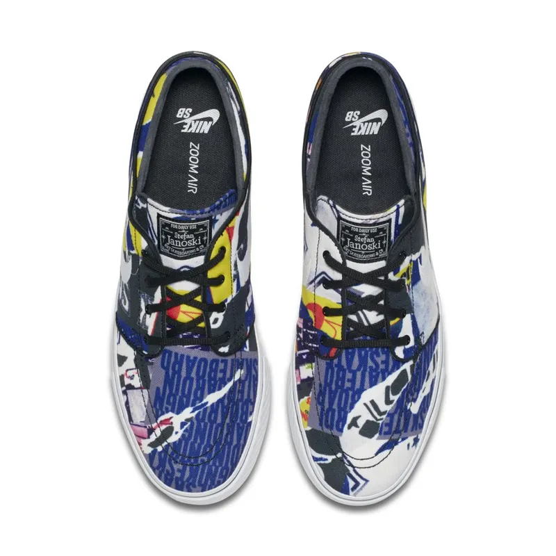 Nike SB Stefan Janoski Canvas Rip Reveal Black/White-Black-White (705190-001)