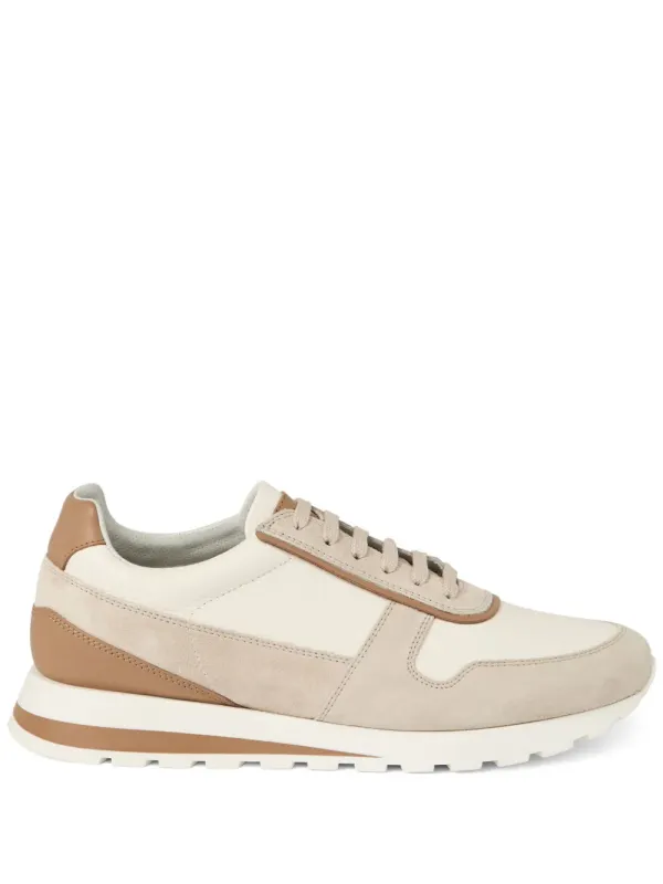 Brunello Cucinelli Sneakers mit Einsätzen – Nude (MZUESLA289CJI86)