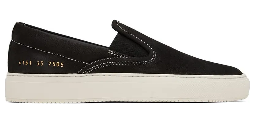 Common Projects Black Slip-On (4151)
