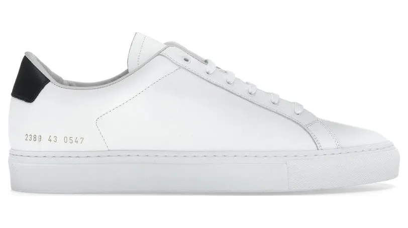 Common Projects Retro Classic Low White Black (2389 XX 0547)