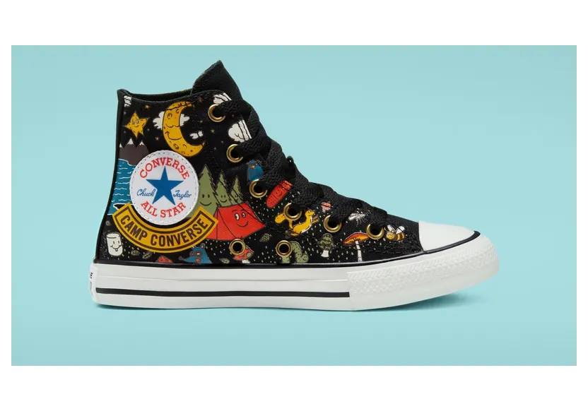 Converse Camp Converse Chuck Taylor All Star High Top für ältere Kinder Black Black (667527C)