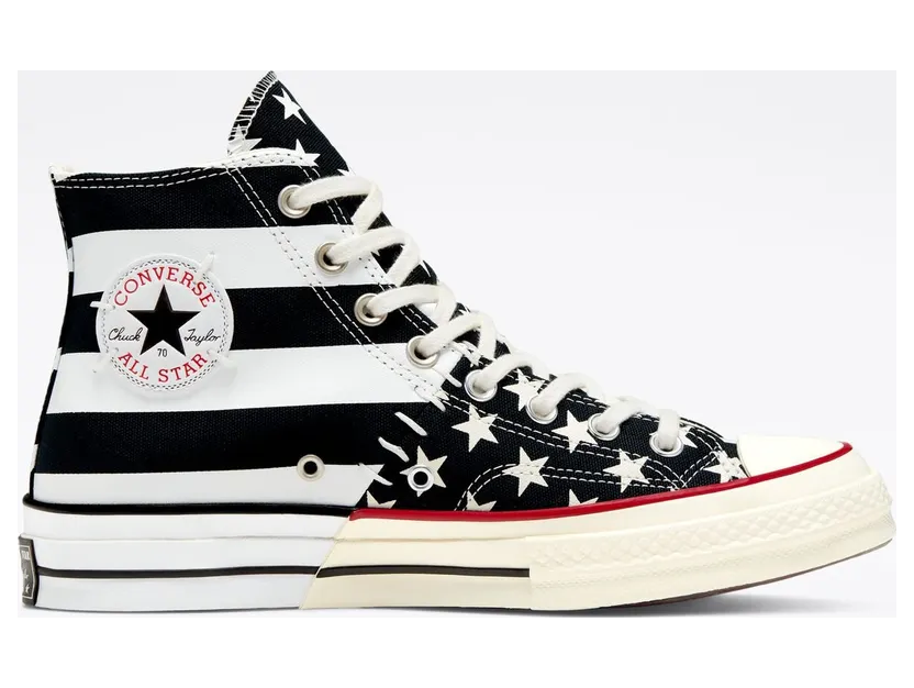 Converse Chuck 70 Archive Restructured Hi American Flag Black White (166425C)