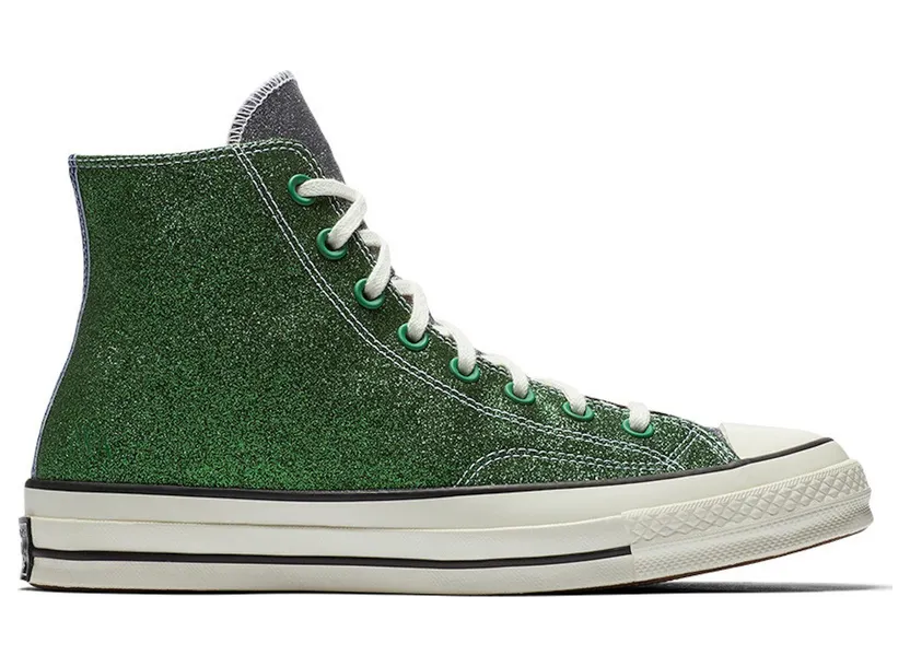 Converse Chuck Taylor All-Star 70s Hi JW Anderson Glitter Gutter Green Black (160805C)