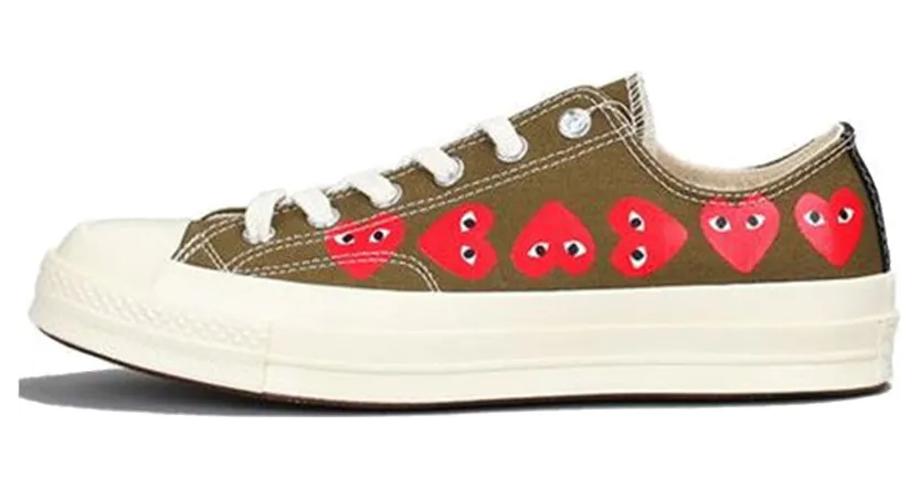 Converse Chuck Taylor All-Star 70s Ox Comme des Garcons Multi Heart Green (162976C)