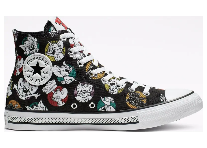 Converse Chuck Taylor All-Star Hi Tom and Jerry Black (165733C)