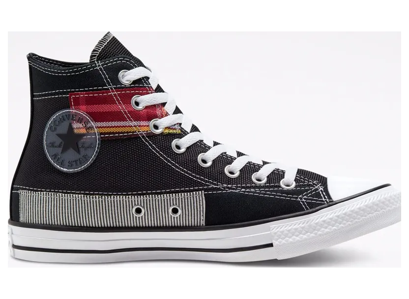Converse Chuck Taylor All Star High ‘Hacked Fashion – Black Cactus Flower’ Black/White/Cactus Flower (168745C)