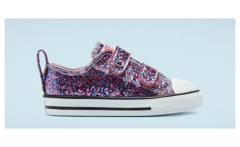 Converse Coated Glitter Easy-On Chuck Taylor All Star Low Top Bold Pink/White/Black (770178C)
