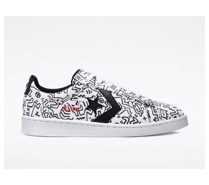 Converse Converse x Keith Haring Pro Leather Low Top White/Black/Red (171857C)