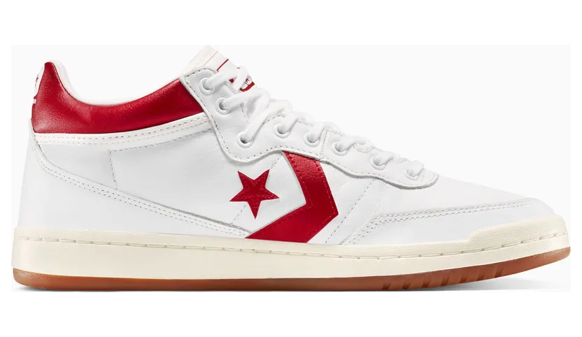 Converse Fastbreak Pro Leather Mid Metallic White Red (A11938C)