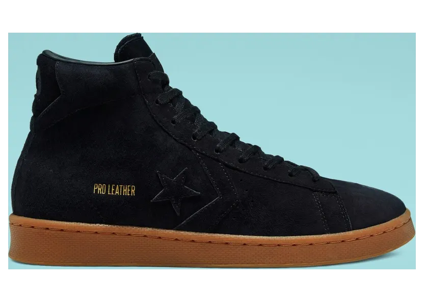 Converse Final Club Pro Leather High Top Black/Black/Gum (168596C)