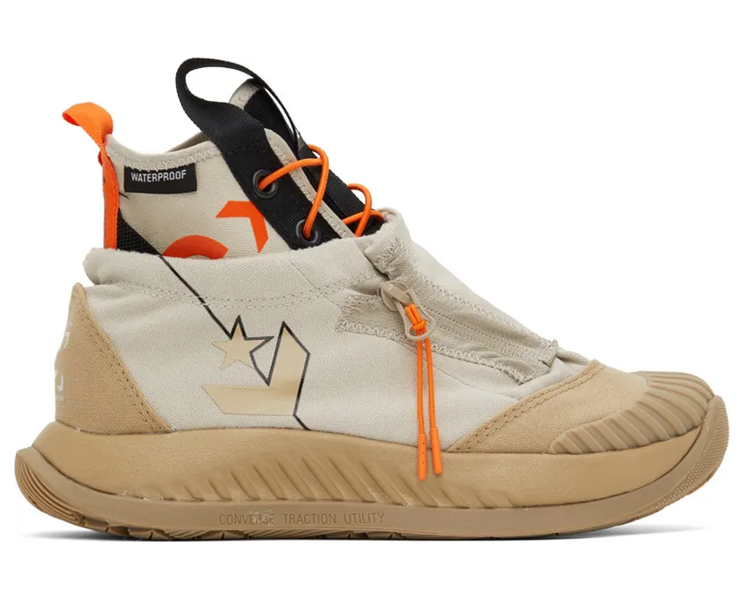 Converse Gray Utility Hi Explore Sneakers (172126C)