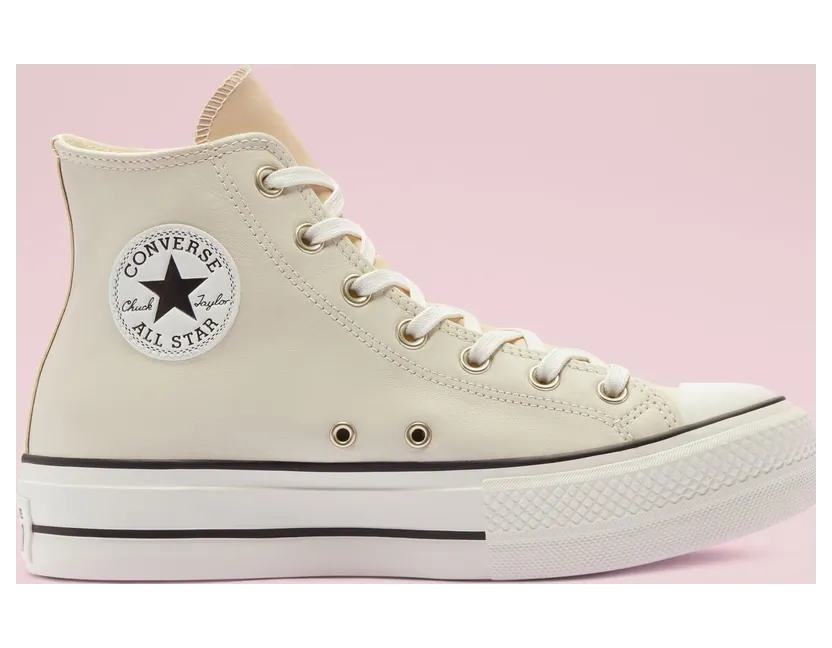 Converse Grey and White Chuck Taylor All Star Lift Sneakers (569243C)
