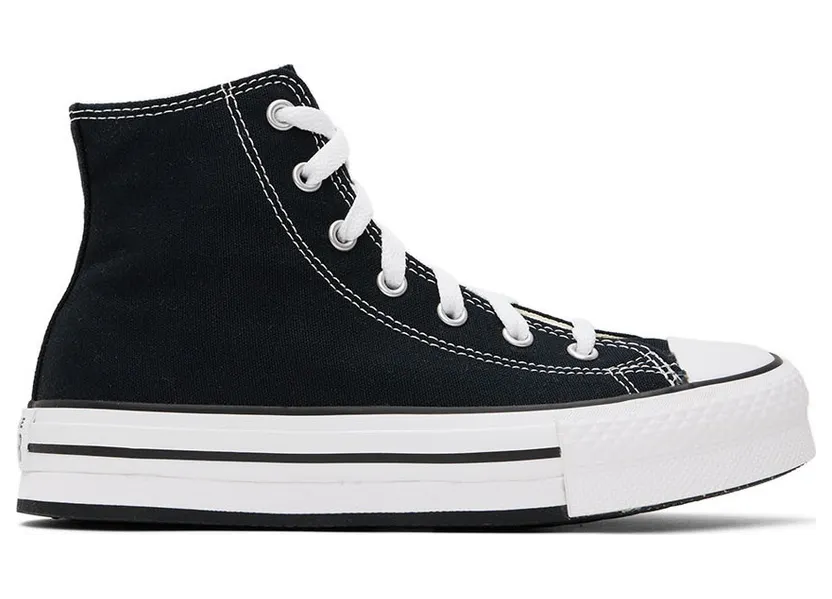 Converse Kids Black Chuck Taylor All Star Lift Sneakers (272855C)