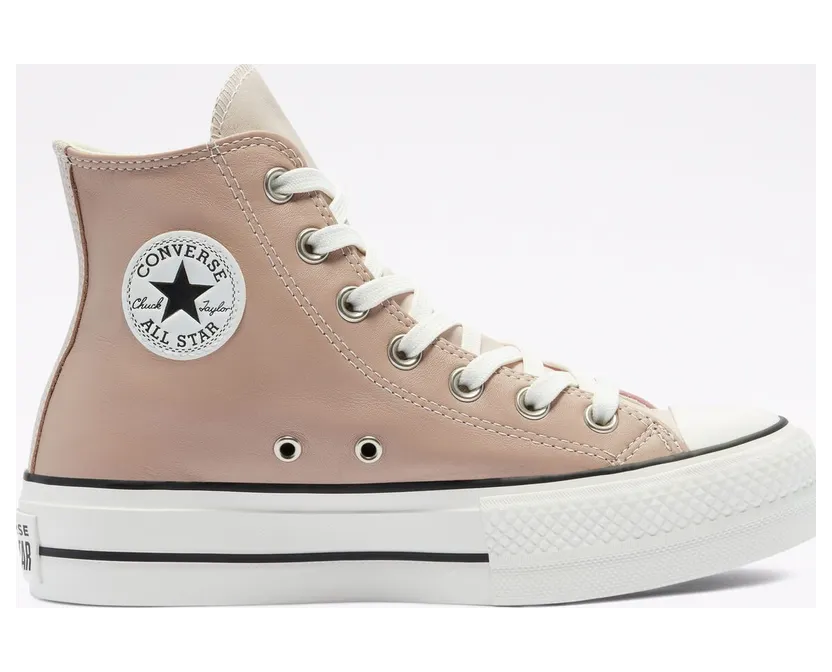Converse Neutral Tones Platform Chuck Taylor All Star High Top Pink Pink (569244C)