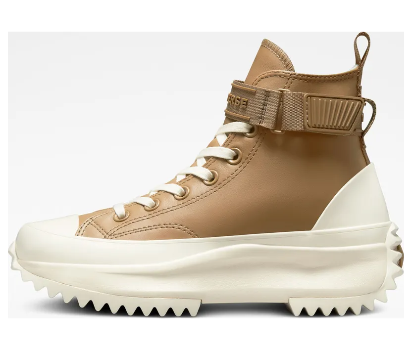 Converse Run Star Hike Platform Leather Hike Sand Dune/Egret/Egret (A04268C)