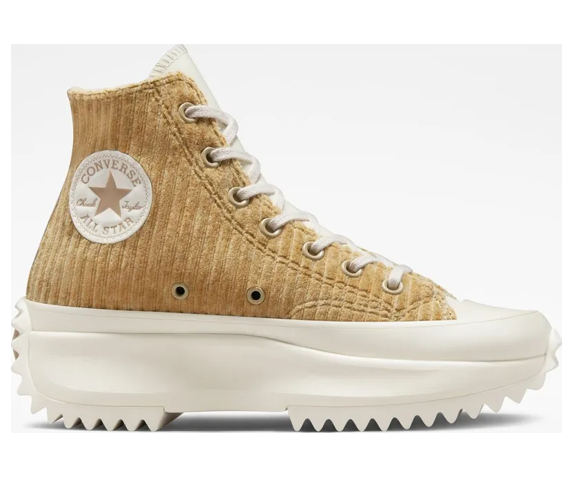 Converse Run Star Hike Platform Striped Knit Nomad Khaki/Desert Sand/Egret (A03253C)