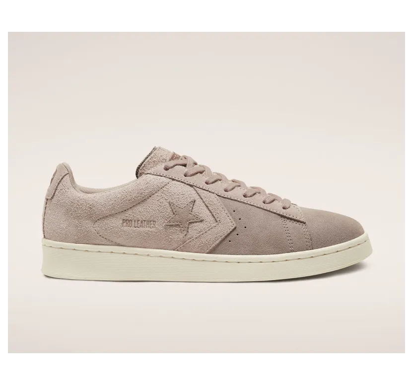 Converse Unisex Earth Tone Suede Pro Leather Low Top Grey Grey (167890C)