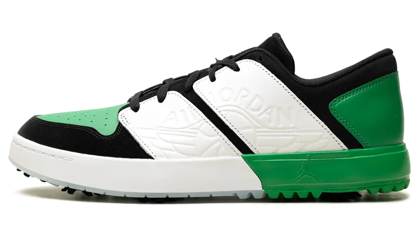 Jordan NU Retro 1 Low “Black White Blue Tint Lucky Green” (FZ4153-002)