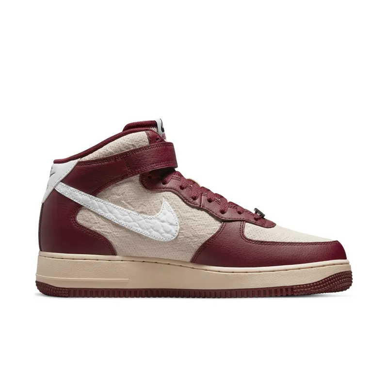 Nike Air Force 1 Mid London – “Burgundy / Beige” (DO7045-600)