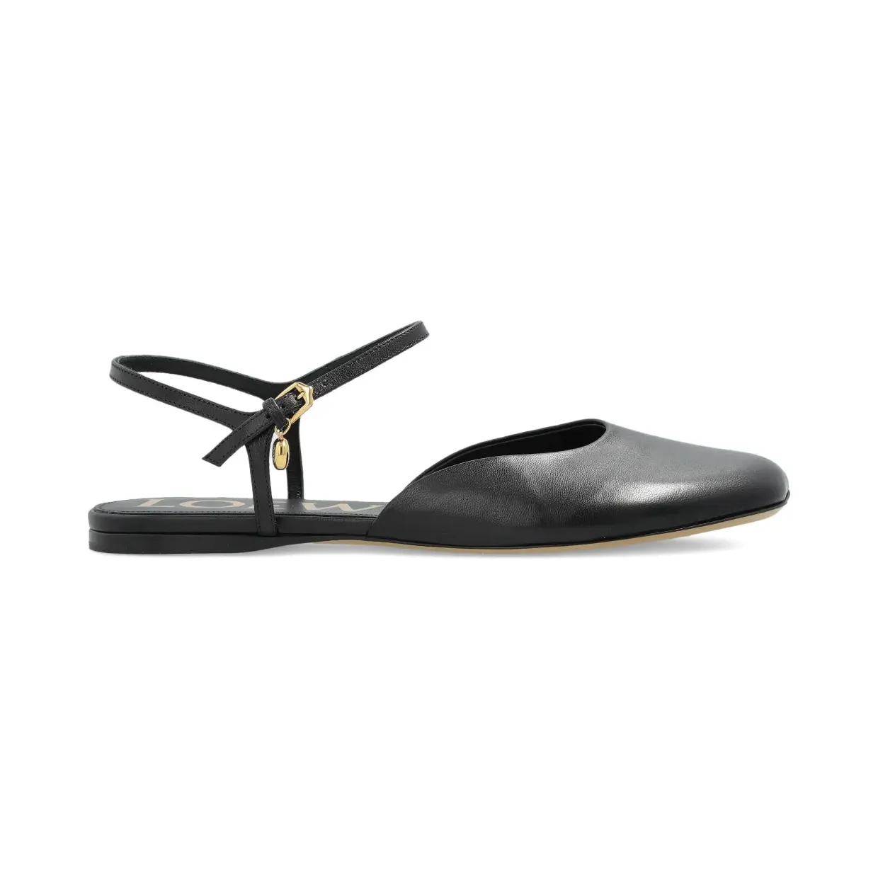 Loewe Leren met enkelbandje “Black” (LLST466X10)